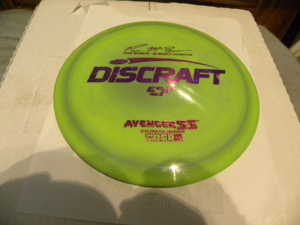 Discraft ESP Avenger SS 0.5 175 gram golf disc 5x McBeth stamp swirly