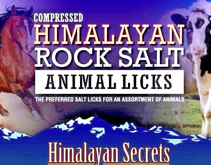 5.5/11/22 LB- Compressed Himalayan Salt Animal Lick 100% By Himalayan Secrets