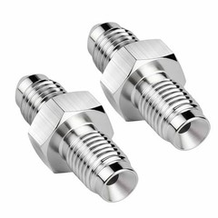 3AN Male to 3AN 3/8-24 Male Inverted Flare 3AN TO 3/8-24 Inverted Fitting(2pcs)