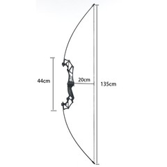 54» Takedown Recurve Bow RH & Fiberglass Arrows Archery Kit for Hunting Target