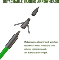 Archery Fiberglass Arrow Fishing Bowfishing Hunting Safety Slide Compound Bow