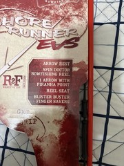 Cajun Shore Runner EVS Compound Bow Set Black/Red Bowfishing Right Handed