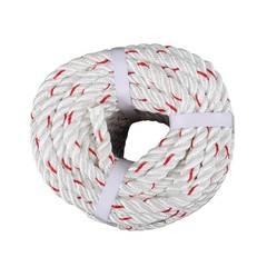 1/2 ‘X 120’High Strength Braided Rope Breaking Strength 1160 Pounds White Red