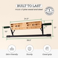 Doorway Hangboard Pull-Up Bar for Fingerboard, Rock Climbing, and Bouldering Tra