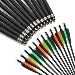 20 inch Archery Carbon Crossbow Bolts Half Moon Nock OD 8.8mm Arrows Hunting