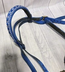 BLUE NYLON BRIDLE & Standard 5.5″ Correction Bit HORSE Accessory