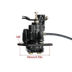 Hydraulic Rear Brake Caliper & Pad Assembly & Disc Rotor For Go Kart Quad ATV