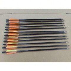 12Pcs 20in Crossbow Bolts Fiberglass Crossbow OD 8 mm Flat Nocks Archery Arrows
