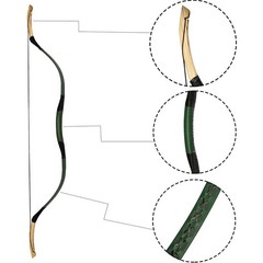 AF Archery Mongolian Recurve Bow 20-60lbs 53″ Handmade Traditional Horse Bow