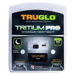 TRUGLO Tritium Pro Night Sights, Compatible with Walther One Size, White Ring