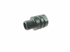 Black Color Low Concussion Muzzle Brake Compensator 1/2»x28 Thread For .17HMR