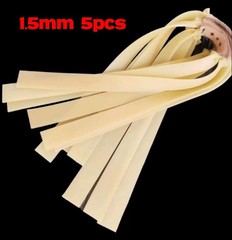 5 Flat Rubber Bands Slingshot Hunting Catapult Replacement Elastic Tapered Band
