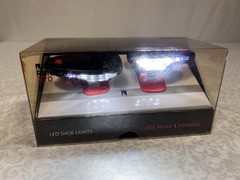 Night Runner 270 LED Shoe Lights Red Black Rechargeable Water Resistant Running