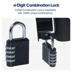 2 Pack S16100700 Two Way Lockable Gate Latch(Small Size Version: 3″L x 5″H) w…