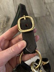 Dover Saddlery Suffolk Padded Leather Halter – Full Horse Size Green Brown