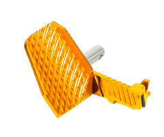 NS CNC Aluminum Slide Stop W/ Thumb Rest (Left Side)(GOLD) -Tokyo Marui Hi-CAPA
