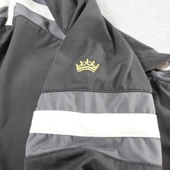 Kastel Denmark Sun Shirt Womens L Black Striped 1/4 Zip Long Sleeve Equestrian