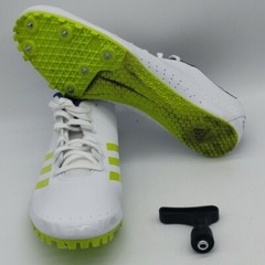 Adidas Sprintstar White Running Cleats Shoes US 10.5 Cleat Tool Great Conditio