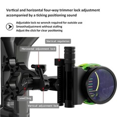 Compound Bow Sight 5 Pin .019″ Adjust 4X 6X 8X Lens Archery Hunting Target RH LH