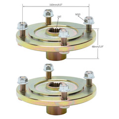 2PC Universal 4 Stud 110mm Wheel Hub Front Rear Rim Hub Assembly Buggy ATV Quad
