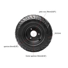 48V 1000W Differential Motor 30″Rear Axle Kit 13×5.00-6 Tire for Trike Golf Cart