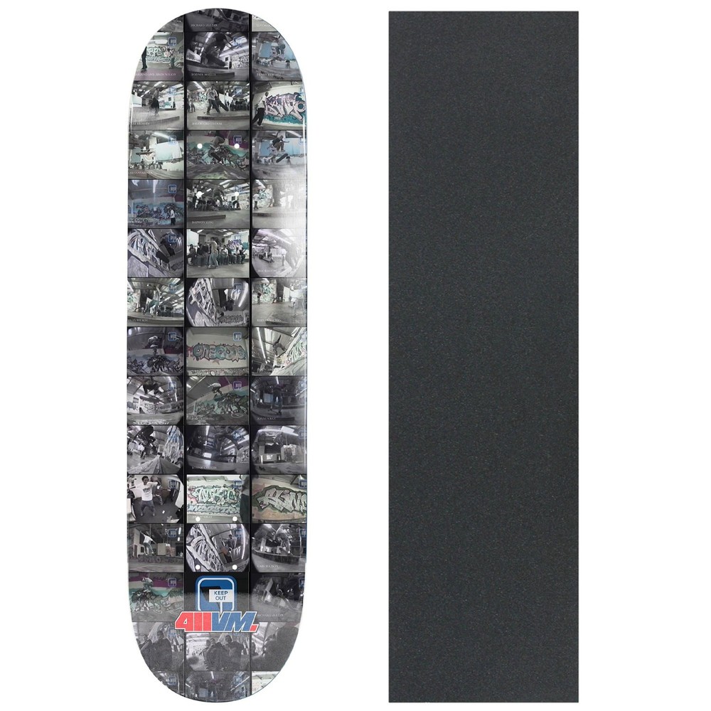 411VM Heritage Skateboard Deck Private Property Frame Grab Black 8.25″ x 32″ wi