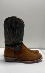 Dan Post Cowboy Certified Brown Leather Square Toe Western Boots Men’s Size 10 D
