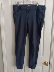 Tailored Sportsman Womens Riding Pants Breeches 38×30 Navy Blue USA *Notes*