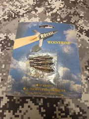 3 VINTAGE ROCKET AEROHEADS WOLVERINE 57 GRAIN 1.25″ CUTTING BROADHEADS 3 BLADE