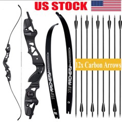 62″ Archery ILF Recurve Bow 25-60lbs for Archery Competition Athletic Bow