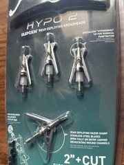 Rage Hypo 2 SlipCam 100 Grain 2 Blade Broadheads 3 Pack + Practice Head New