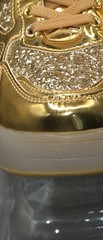 LED Light Up Roller Skate Shoes Glitter Gold Woowyet Size 12 Little Kid EUR 30