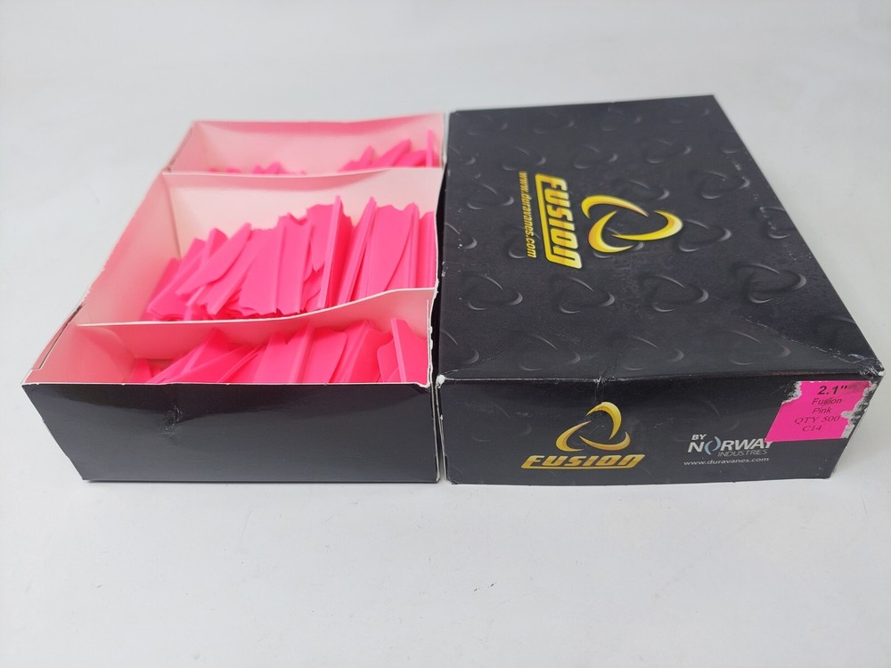 2.1″ Pink Fusion Vanes By Norway Industries DuraVanes: Bulk Pack Of 500 Count