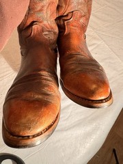 Vintage Dingo Men’s Brown Leather Western Equestrian Boots 11D 85183 5905