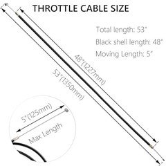 48 Inch Universal Throttle Cable Kit for Predator 212 CT200U Baja MB165 196cc
