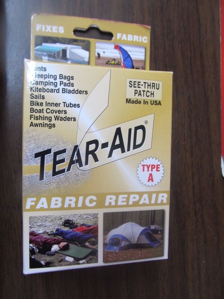 One (1) Tear-Aid Fabric Repair Type A Patch NEW FREE Shipping