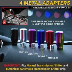 Universal Gear Shift Knob Aluminum Racing Style Shifter
