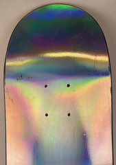 PREMIUM Skateboards 8″ x 32″ Skateboard Deck w Foil Prism Graphic Blemish Pink