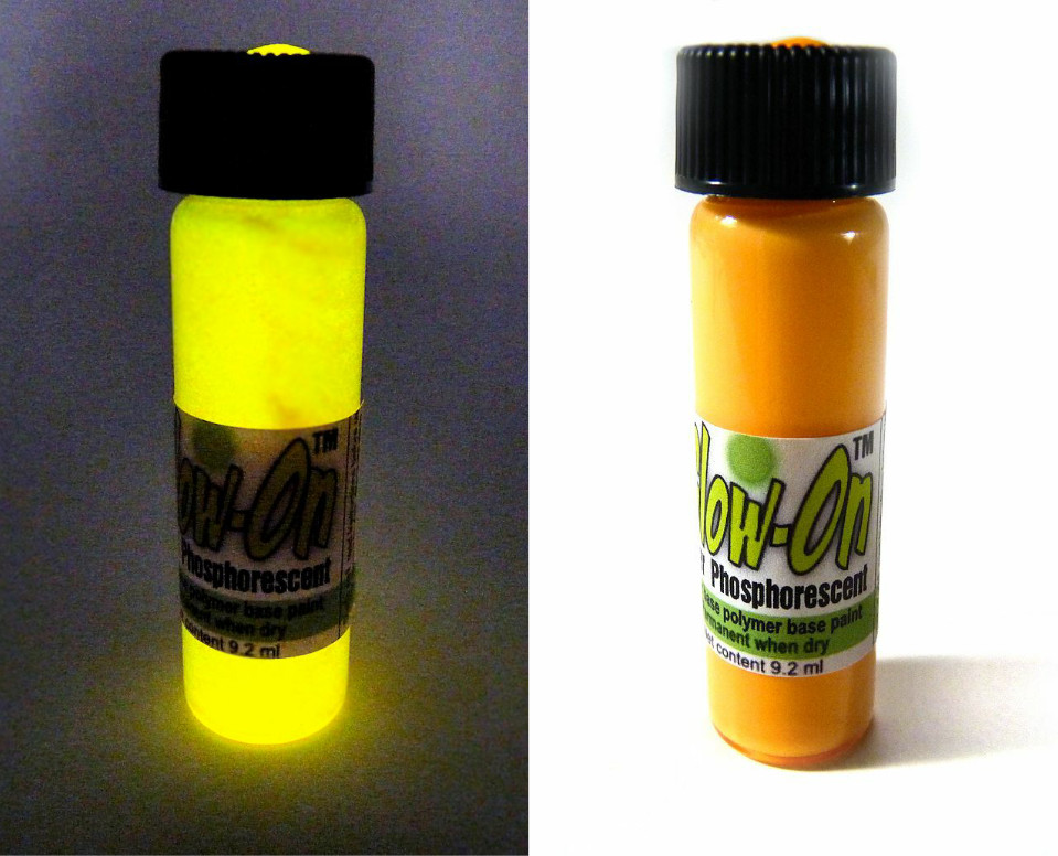 Glow-On ORANGE Glow Paint For Gun Sights, Fishing Lures, Lg 9.2 ml Vial, Bright