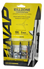 NAP Killzone Mechanical Broadhead 2 Blades 100 Grains 2” Cutting Diameter 3 Pack