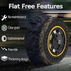 GYL 60/70-6.5 Scooter Tires：10 Inch 10/70-6.5, Solid Tire-Blue 2pcs