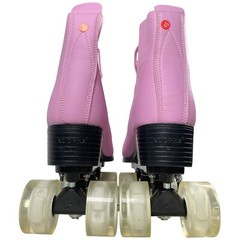 XUDREZ Light Up Roller Skates High-Top Rare Pink Purple Size 45 Carry Bag