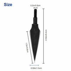 12Pcs Archery Arrowheads Broadheads 150gr Screw Points Bow Crossbow for Hunting