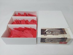 2.0″ Red Raptor II R2 Vanes By Norway Industries: Bulk Package Of 500 Count