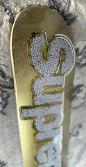 SUPREME SS13 GOLD BLING DECK NEW Skateboard World Famous Gold / Natural Top
