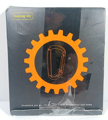 6 Pack Oupeng Sky Carabiner Clip Set 2.25″ D Shape Spring Loaded Gate