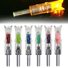 6PCS LED Lighted Nocks for Crossbow With .300/7.62mm Inside Diameter Nocks Arrow
