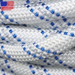 1/2″×120FT Breaking Strength 1485 Pounds 48 Strand Double Braid Polyester Rope