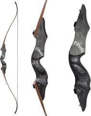 Black Hunter Left Hand Bow Riser 15» Archery Bow Riser for Recurve Bow Longbow