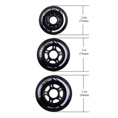Rollerex VXT500 Inline Skate Wheels (8-Pack) (Various Size & Color Options Av…